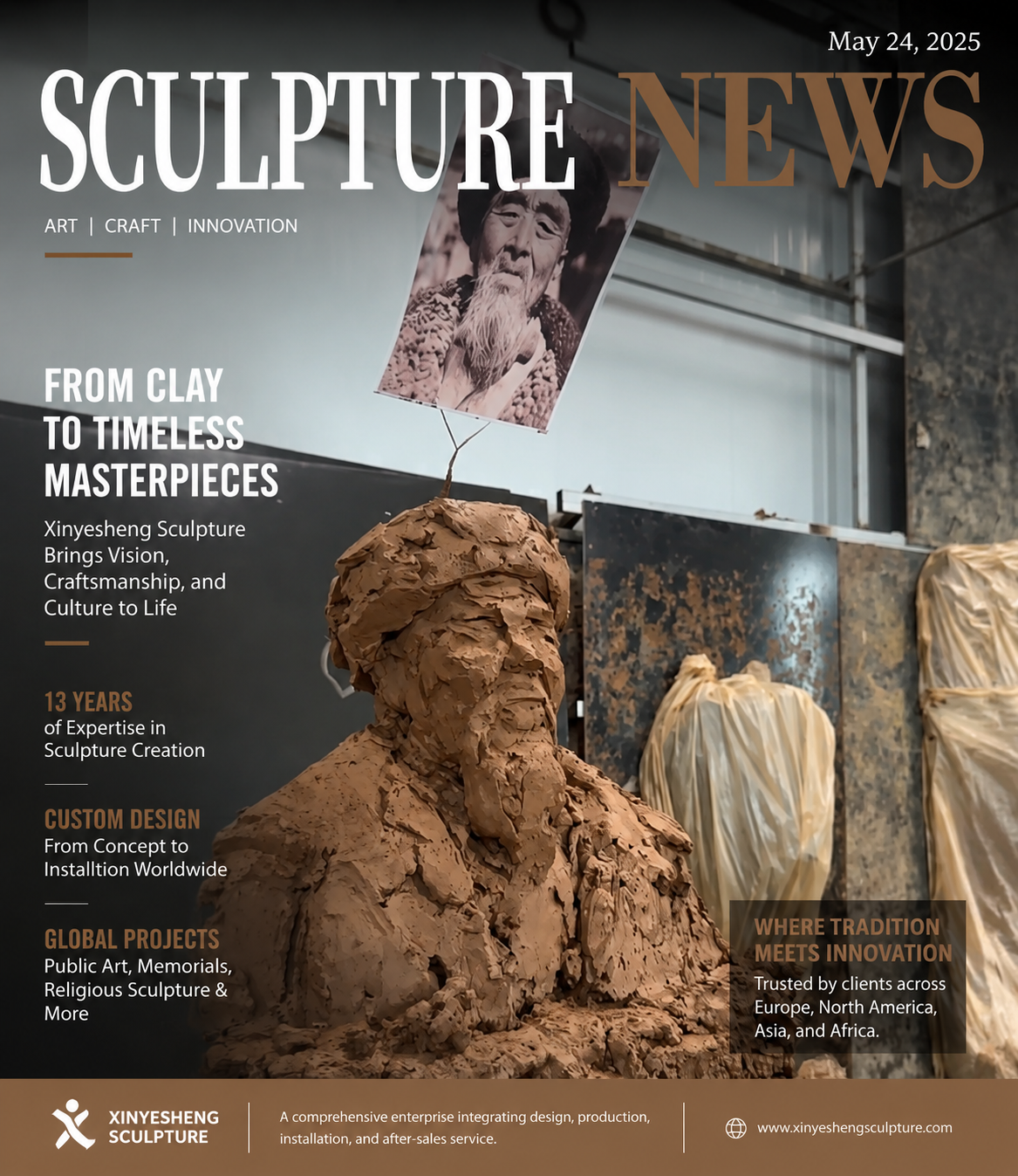 Hvordan bringer Xinyesheng-skulpturen tilpasset metallkunst til globale markeder?