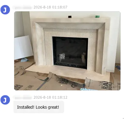 Hvordan ser en tilpasset marmorpeisomgivelse ut fra design til installasjon?